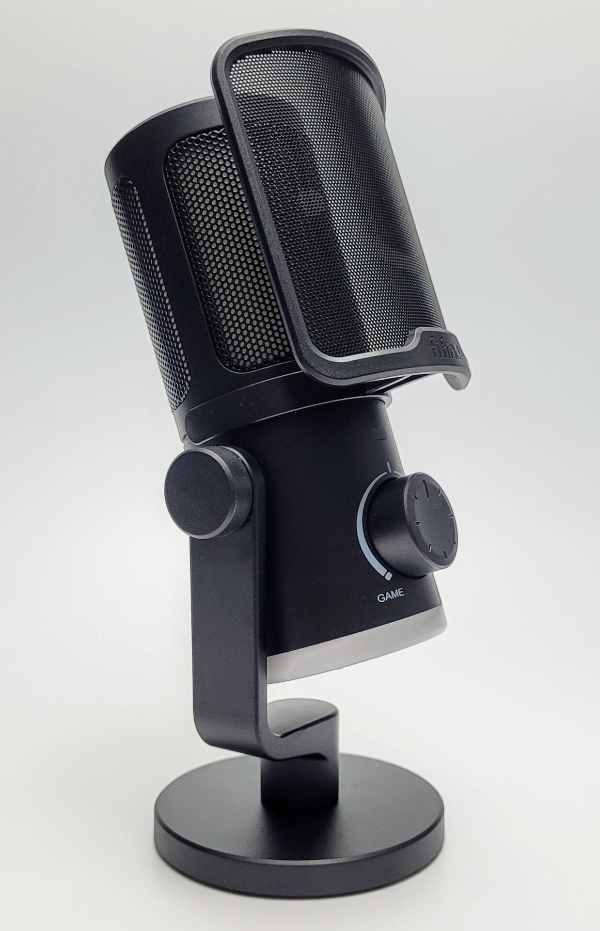 Image shows the microphone angled.