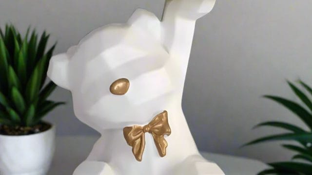 WhiteGeometricBearFigurinewithGoldStorageTray3