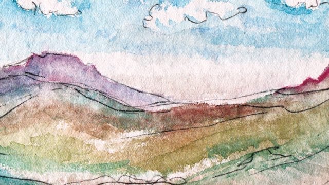72-Abstract-landscape-watercolour-lovely-seat-A4-sketchbook-